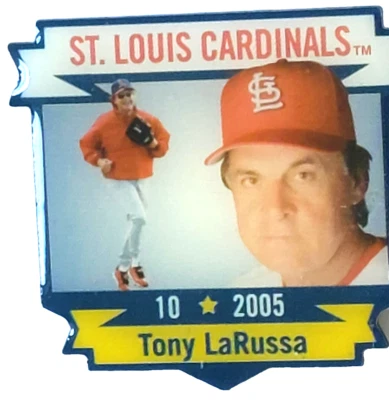 MLB St. Louis Cardinals 2005 "Tony LaRussa" 1.5" Lapel Pin - Image 1 of 2