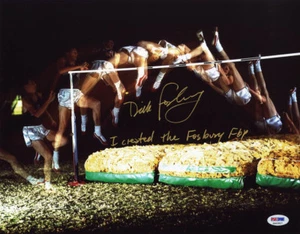 Dick Fosbury SIGNIERTES 11x14 Foto + Fosbury Flop Olympia Gold PSA/DNA HANDSIGNIERT - Bild 1 von 1