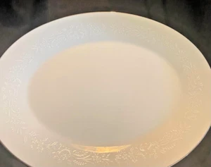 Vintage Serving Platter Noritake Reina VTG White Serving Platter Oval 12" LOVELY - Picture 1 of 3