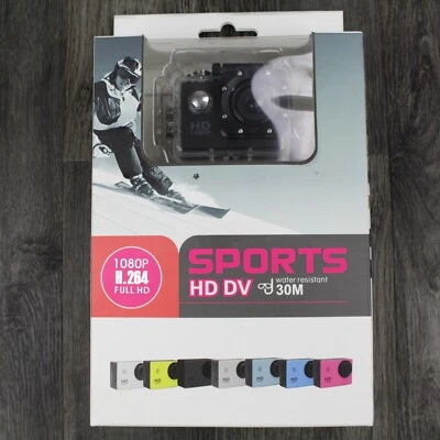  Sports 1080P Full HD Sport Action Camera DVR DV Waterproof Camcorder - Image 1 of 4
