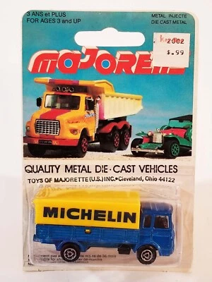 Majorette Saviem Bache / #241 / Rare Blue & Yellow Michelin / Made in France - Image 1 of 4