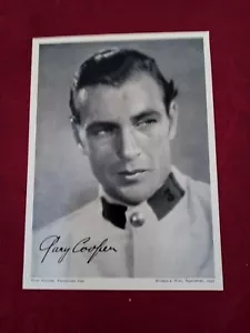 GARY COOPER - PHOTOGRAPH - PARAMOUNT STAR - WOMAN'S WAY - SEPTEMBER 1931 - Picture 1 of 2
