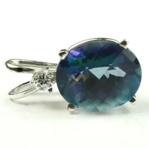 Colgante de plata de ley 925, topacio de jardín de Neptuno, SP022 - Imagen 1 de 4