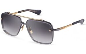 DITA MACH SIX DTS 121-62-05 Black Rhodium Yellow Gold Gray Gradient Sunglasses