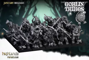 Swamp Goblins Archers, Wargames Fantasy RPG D&D Infantería enana en miniatura - Imagen 1 de 13