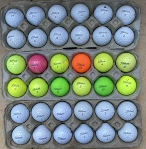 Lot (36) Three Dozen Golf Balls ~ Color Titleist & ProVI - Picture 1 of 1