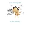 Dad Dog Birthday Card – Paper Rose Humorous Embossed Illustrated Design