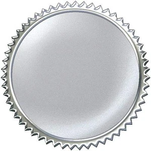 32 TREND Silver Burst Award certificate Seals Reward Stickers 2" - Picture 1 of 1