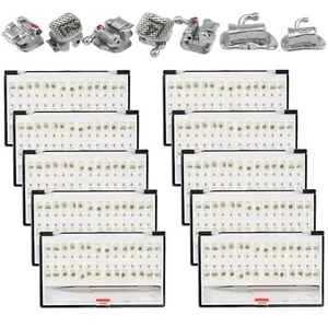 10 soportes autoligables de ortodoncia dental DAMON Q metal Roth 022 345 - Imagen 1 de 16