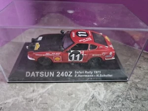 DEAGOSTINI THE RALLY COLLECTION DATSUN 240Z SAFARI RALLY 1971 1:43 SCALE - Picture 1 of 3