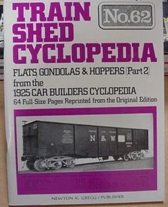 Train Shed Cyclopedia #62 Flat Gondola Hopper 1925 Part 2 - Picture 1 of 3