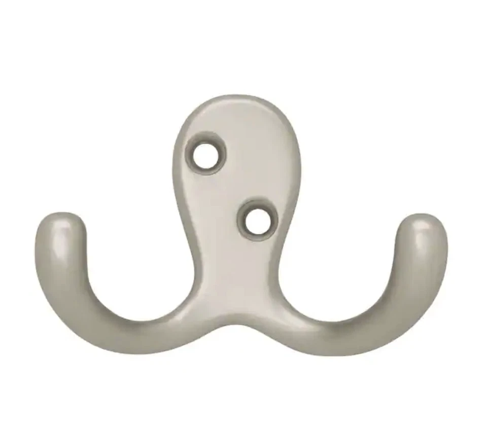Gancho de doble punta Liberty B46114Q-SN acabado níquel satinado Foto 1 de 1