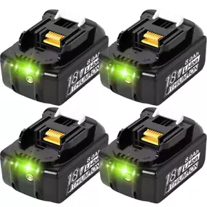 6.0AH ~9.0Ah Rechargeable Battery For Makita 18V LXT Li-Ion BL1830 BL1850 BL1860 - Picture 1 of 10