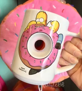 Taza de café Universal Studios Krustyland Simpson's Homer Donut Hole taza de carbohidratos mmm - Imagen 1 de 5