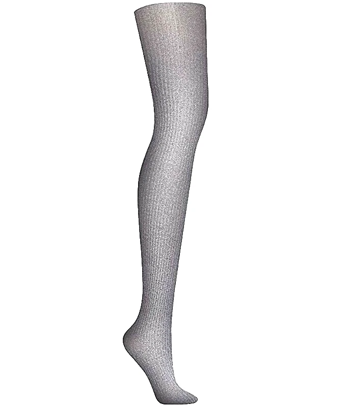 Medias acanaladas DKNY para mujer grandes altas Skin Sense gris jaspeado esterlina Foto 1 de 1