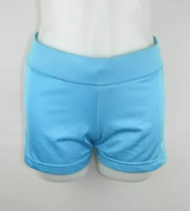 Nike Sportshorts Damen Gr. XS 0-2 blau weiß elastischer Kordelzug Taille Mesh - Bild 1 von 12