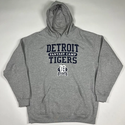 Detroit Tigers Fantasy Camp GrayHoodie Men's 2XL MLB Cover