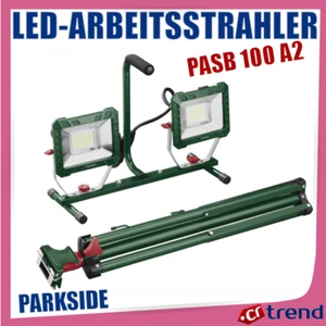 PARKSIDE LED-Arbeitsstrahler PASB 100 A2 2x50W, Stativ IP54 9000lm 6500K - Bild 1 von 4