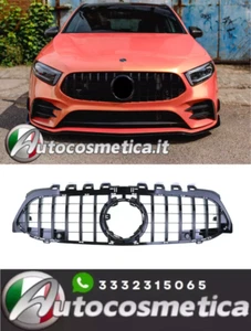 GRIGLIA ANTERIORE NERA MERCEDES CLASSE A W177 2018+ MASCHERINA AMG PANAMERICANA - Imagen 1 de 17