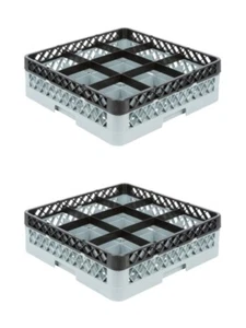 2er Pack Restaurant Geschirrspüler Glasregal mit 9 Fächern und einer Verlängerung - Bild 1 von 10