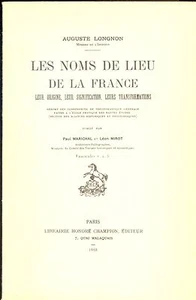 LES NOMS DE LIEU DE LA FRANCE. AUGUSTE LONGNON. 2 VOLUMES - Picture 1 of 2