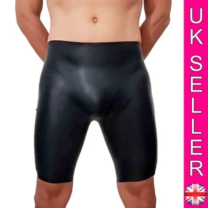 FETISH BONDAGE LATEX RUBBER BERMUDA SHORTS SHEATH 5350 GIMP SLAVE GAY S M L - Picture 1 of 4