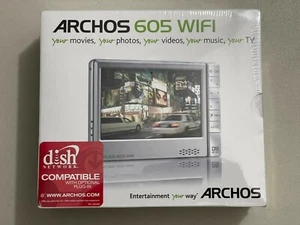 Archos 605 WiFi argento 160 GB lettore multimediale digitale MP3 WMA nuovissimo da collezione - Foto 1 di 11