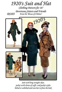 DS103 1920's Suit pattern for, Deveraux Sisters, Tonner - Picture 1 of 1