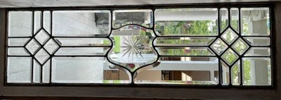 Beveled glass window - Image 1 of 4