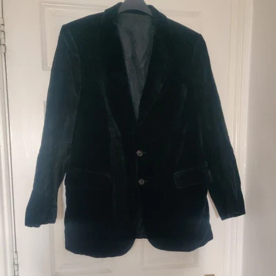 Chaqueta para fumar de terciopelo negro Harrods of London Foto 1 de 4