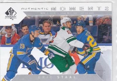 18/19 SP AUTHENTIC..ERIC STAAL..AUTHENTIC MOMENTS..# 115..WILD..COMBINED SHIP - Image 1 of 2