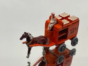 MATCHBOX LESNEY 7 HORSE DRAWN MILK FLOAT - GMW -ORANGE 3inch- FAIR - 546 - Bild 1 von 7