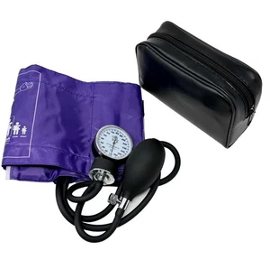 Aneroid Sphygmomanometer Manual BP Monitor + Cuff + Case - #230 PURPLE - Picture 1 of 1