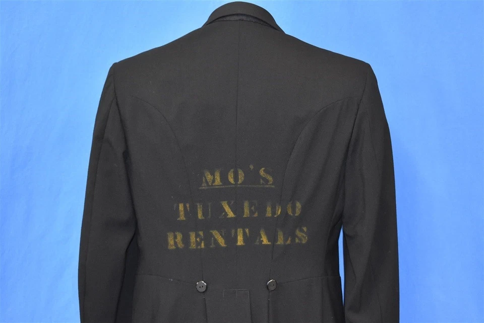 vintage 70s TUXEDO LONG TAIL FORMAL MO'S RENTAL JOKE FOGHAT 36 JACKET 30 PANTS  - Image 1 of 3