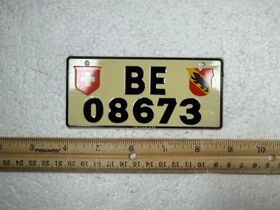 Placa de matrícula de bicicleta General Mills Wheaties Suiza 1953 Foto 1 de 4