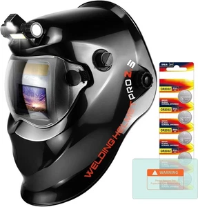 TRQWH Schweißhelm mit automatischer Verdunkelung und True Color Linse & LED-Licht - Bild 1 von 9