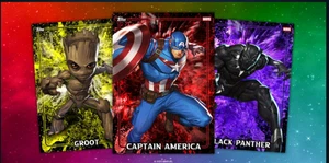 Topps Marvel Collect Color Splash'25 Red Motion Epic Set - Picture 1 of 1