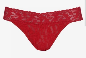 Hanky Panky Damen rot Original täglich Spitze Leibhöhe Tanga Einheitsgröße (4-14) neu mit Etikett - Bild 1 von 9