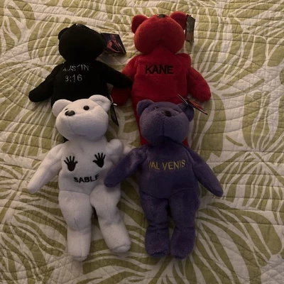 WWF 1999 (4) Attitude Bears, Austin, Kane, Sable, Val Venus nuevo con etiquetas Foto 1 de 4