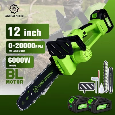 ONEGREEN Für 18V Makita Akku Kettensäge Mini Elektro Motorsäge Handkettensäge 12 Zoll