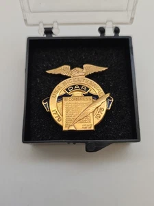 DAR Daughters American Revolution Bicentennial Pin Badge JE CALDWELL GF - Picture 1 of 5