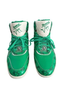 Reebok Reverse Jam Monopoly House case hotel alte taglia 12 verde bianco - Foto 1 di 9