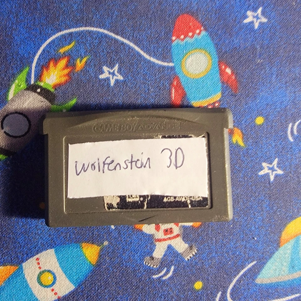 Wolfenstein 3D Game Boy Advance Nintendo GBA Authentic Shooter Boss Fights No La - Image 1 of 1