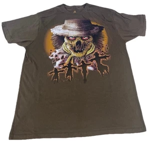 Scary Spooky Scarecrow Shirt Large 20.5x30 Preowned Halloween Horror *see Pics - Picture 1 of 8