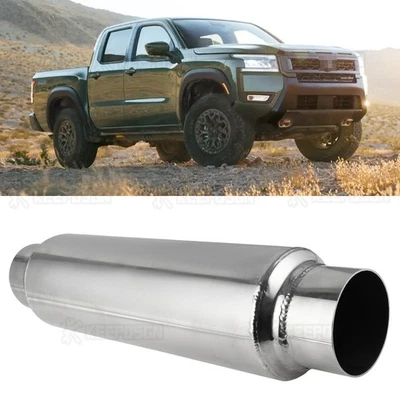 Resonador de escape silenciador trasero 16" largo para Nissan Frontier 2.5" ID/OD longitud Foto 1 de 4