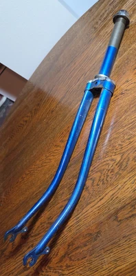 Horquilla de bicicleta Phillips vintage azul Inglaterra Foto 1 de 4