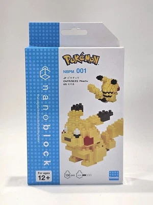 Pokémon: Pikachu Nanoblock Building Kit - NEW (130 pcs) NDPM-001 FREE SHIPPING - Image 1 of 3