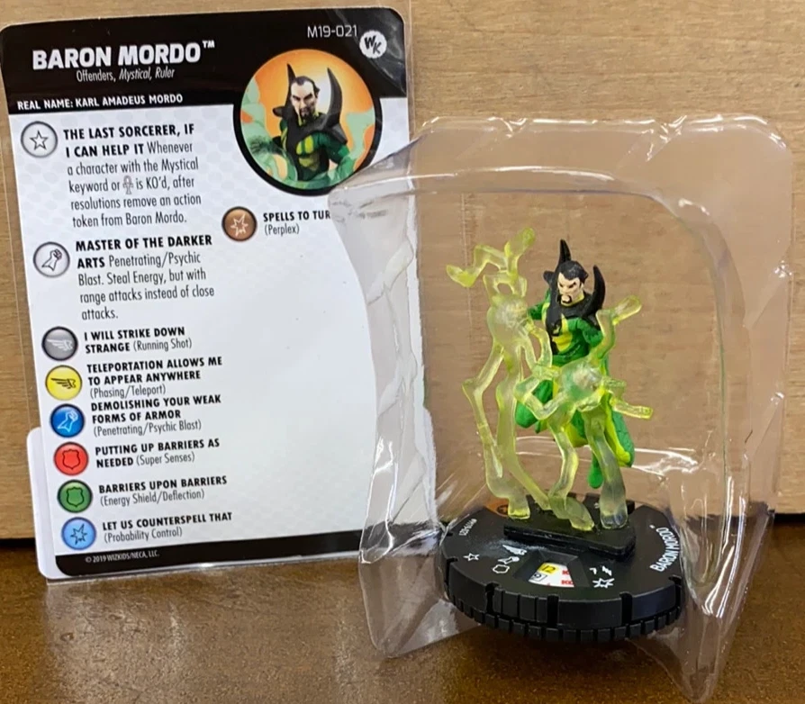  Figura HeroClix Baron Mordo M19-021 con tarjeta Marvel 'Amazing Spider-Man' Set Foto 1 de 1
