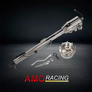 Columna de dirección inclinable automática de 28" con llave y adaptador de 9 orificios cromo varilla caliente - Imagen 1 de 5