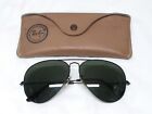 Vintage 62-14 Bl Bausch & Lomb Ray-Ban Usa Aviator Black Sunglasses With Case